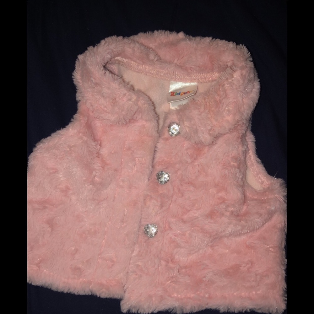 Baby girls fur vest